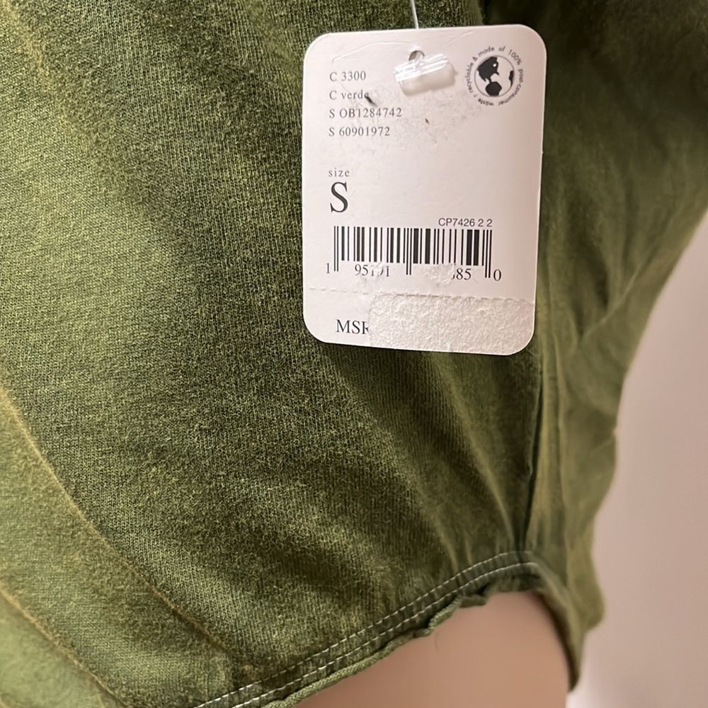 Free People Road Trip Cotton Bodysuit, Verde - Picture 9 of 12